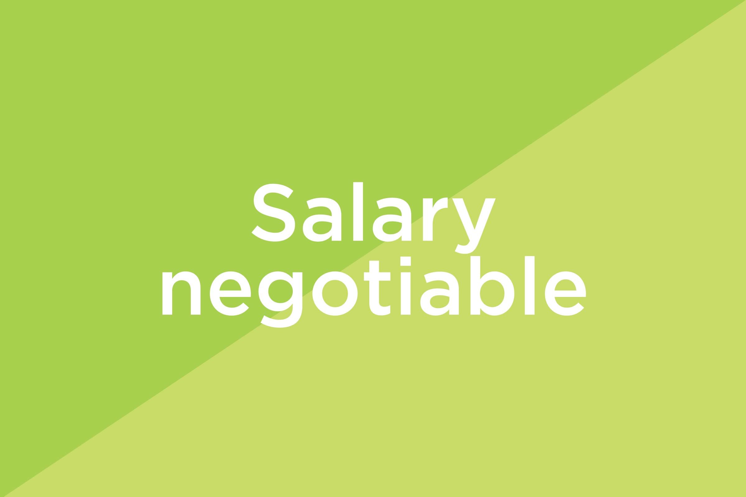 salary negotiable