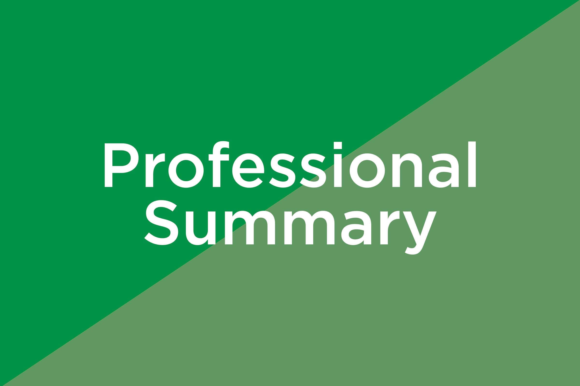 professional summary